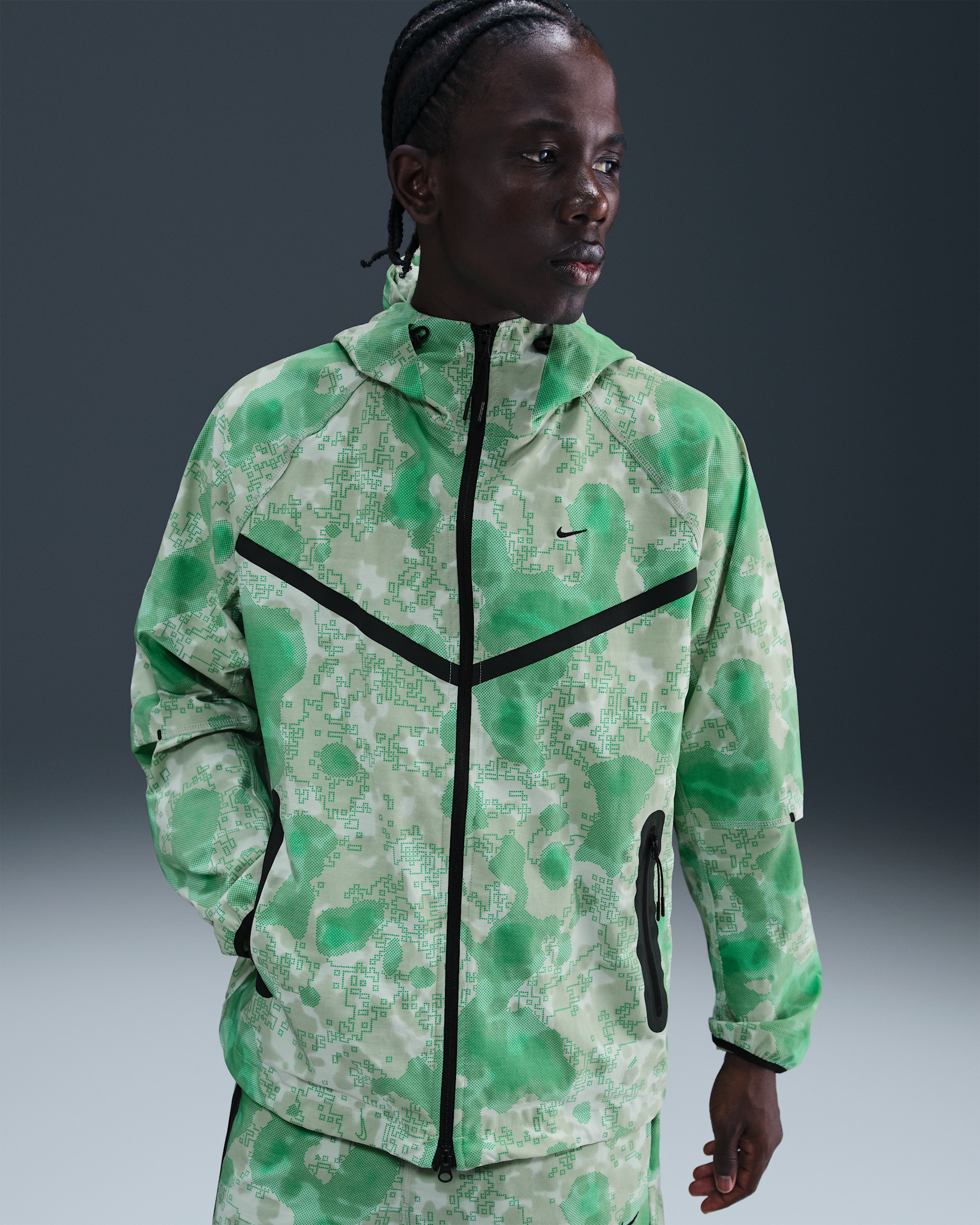 Nike Tech Men's Dri-FIT Woven Camo Windrunner Jacket. Nike.com